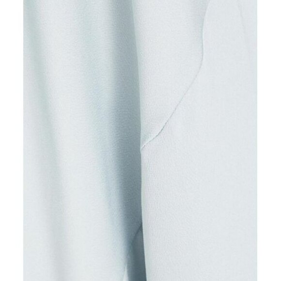 SHONA JOY Wedding Guest Asymmetric Satin Maxi Dress Pale Blue Size 10 NWT! - Picture 11 of 11